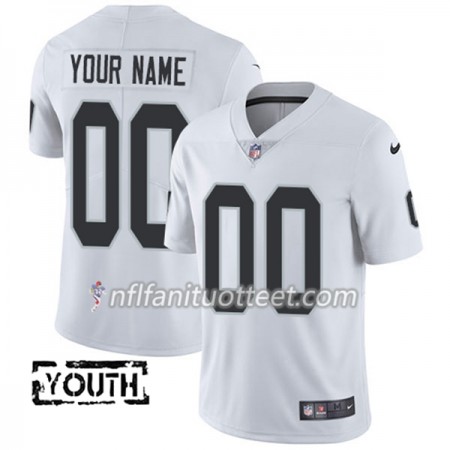 Lasten Oakland Raiders NFL Pelipaita Custom Valkoinen